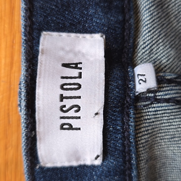 NWT, Pistola, Teagan-Spree, Dark Denim High Rise Front Slit Jeans, Women's 27 - Picture 4 of 16